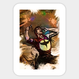 ZAGOR Darkwood Comic Book HERO Abstract Custom Portrait Sticker